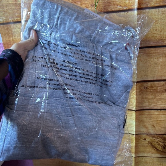 Surf & Swim Company 360 Terry Cloth Shorts in Gray M - Picture 2 of 4